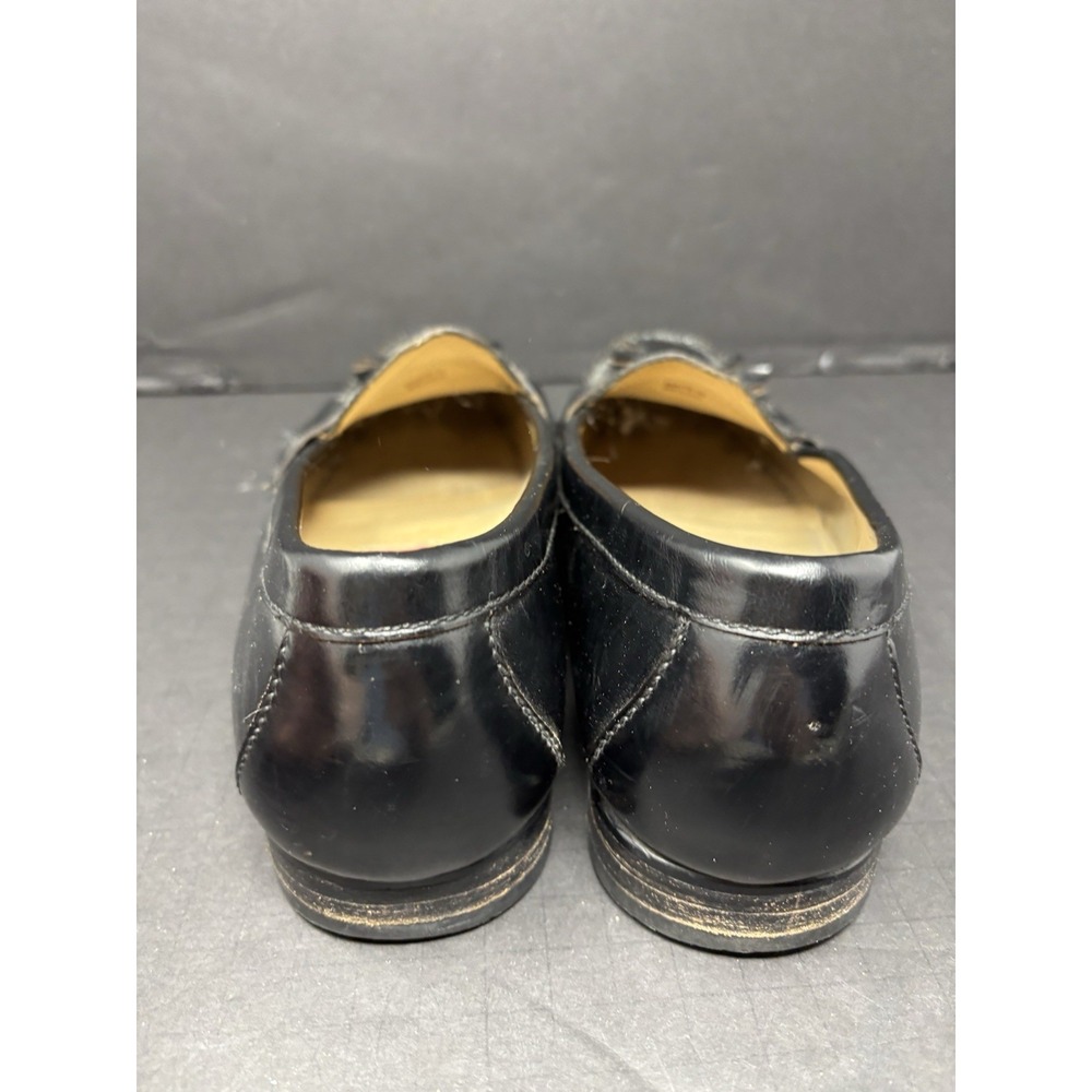 Cole Haan Mens Tassel Loafers‎ Sz 9.5 D Black Leather Classic Casual Dress Shoes - Picture 7 of 10